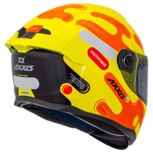 Capacete Axxis Hummer Liquer C3 Amarelo Brilho