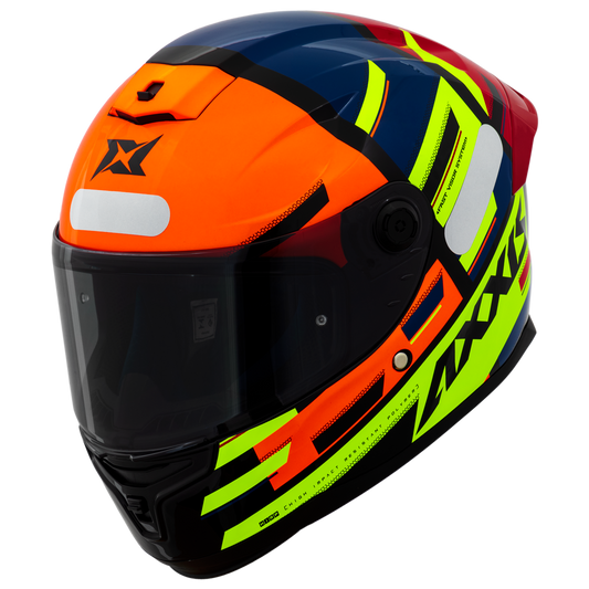 Capacete Axxis Hummer Pipe A3 Amarelo Flourescente Brilho