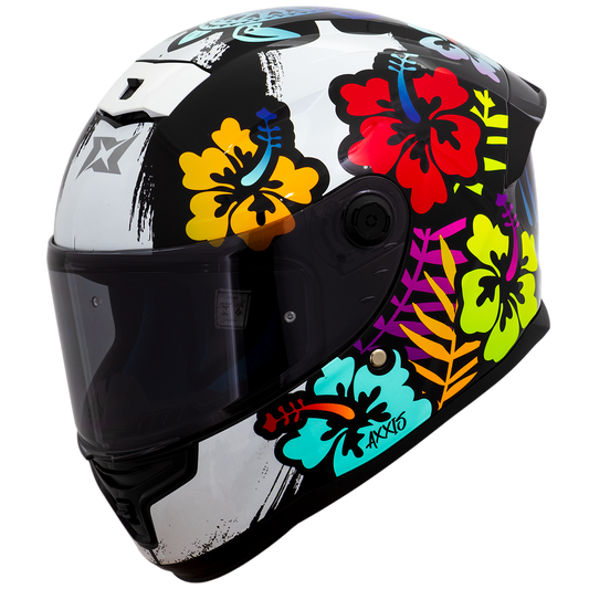 Capacete Axxis Hummer Cassia A0 Branco Perolado Brilho