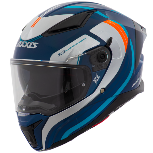 Capacete Axxis Panther Sv Tribute C7 Azul Brilho
