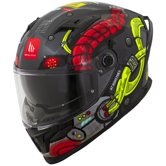 Capacete Mt Helmets Braker SV Bersin A3 Cinza Brilho