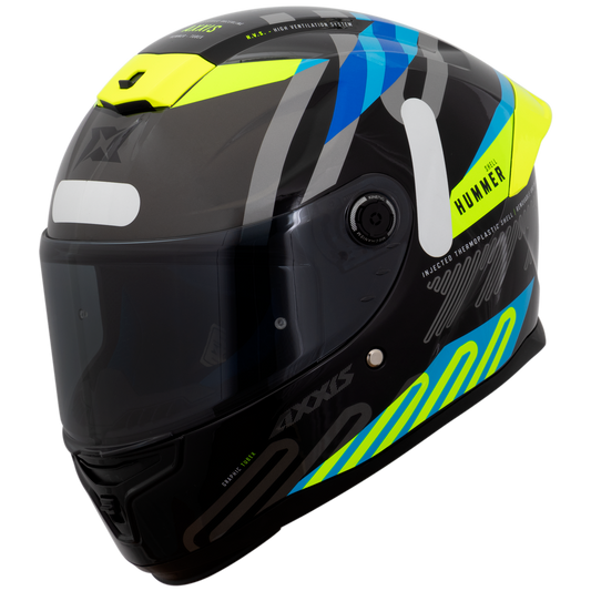 Capacete Axxis Hummer Tubex B3 Amarelo Flourescente Brilho