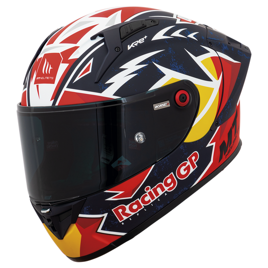 Capacete Mt Helmets Kre+S Fim Pedro Acosta A7 Azul Matte