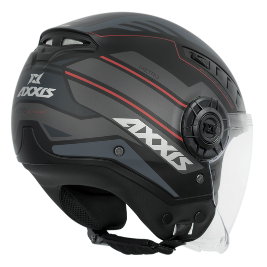 Capacete Axxis Metro Leisure B25 Vermelho matte