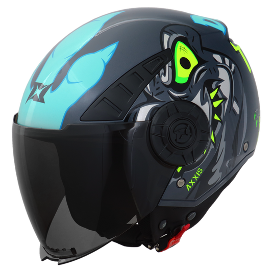 Capacete Axxis Metro Dinotoon C2 Verde Brilho