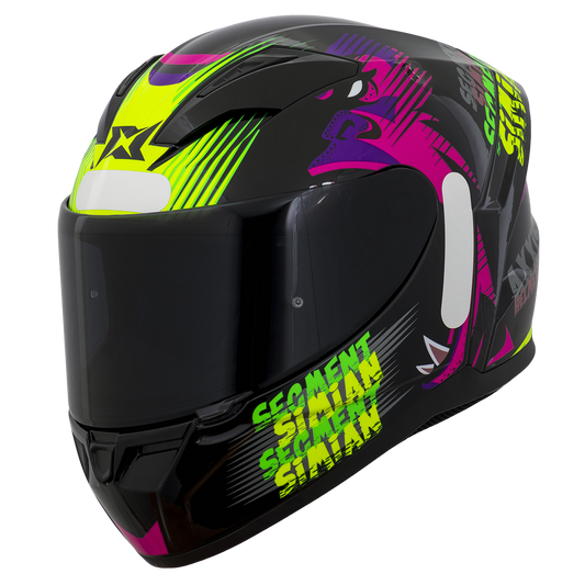 Capacete Axxis Segment Simian B13 Amarelo Flourescente Brilho