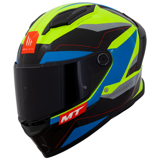 Capacete Mt Helmets Stinger 2 Micro C7 Azul Brilho
