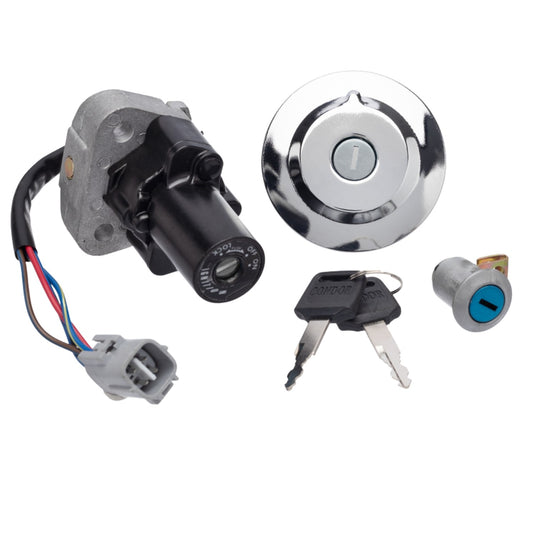 KIT CONJUNTO TRAVAS CHAVE IGNIÇÃO FAZER 250 2011-2015