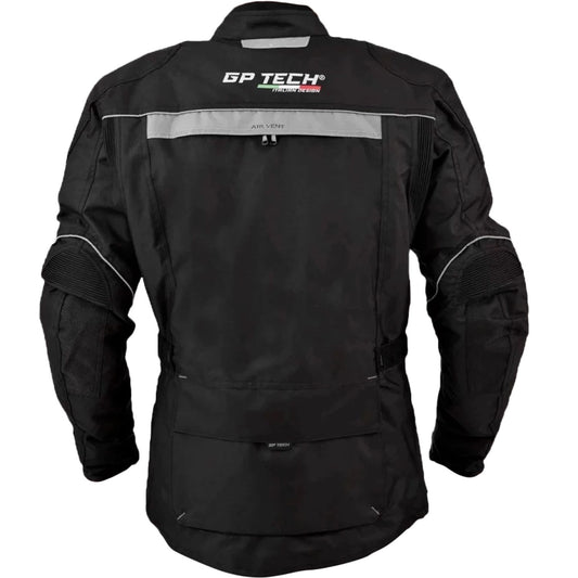 Jaqueta de motoqueiro GP Tech Explorer Adv Preto Cinza