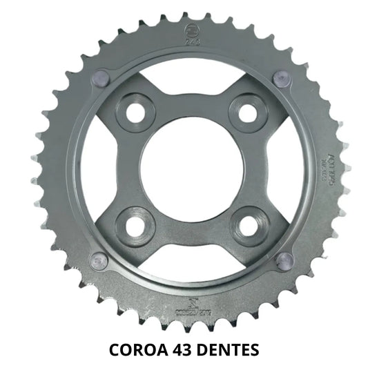 Kit Relação Transmissão Com retentor Cg 125 Fan 2014-2018