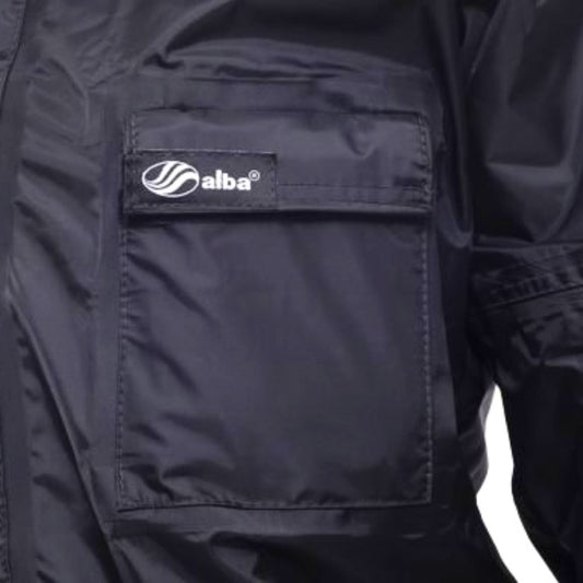CONJUNTO CAPA DE CHUVA ALBA NYLON EUROPA PRETO