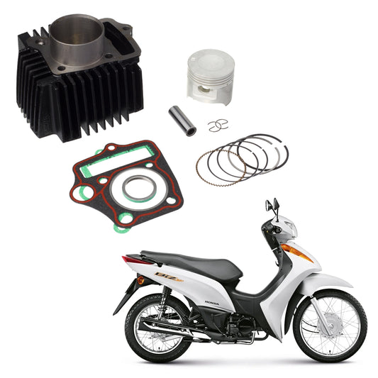 KIT COM CILINDRO PISTAO KMP HONDA BIZ 100