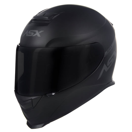 Capacete ASX Eagle Solid Fosco Preto/Cinza