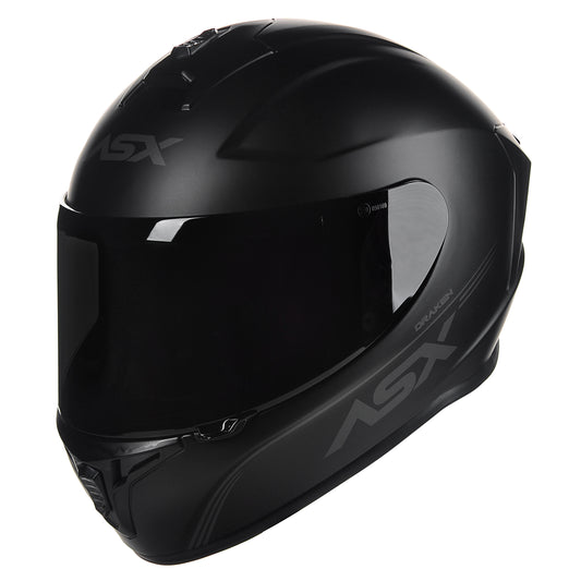 Capacete ASX draken Solid Fosco Preto