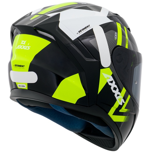 Capacete Axxis Segment Liders C13 Preto Amarelo Brilho