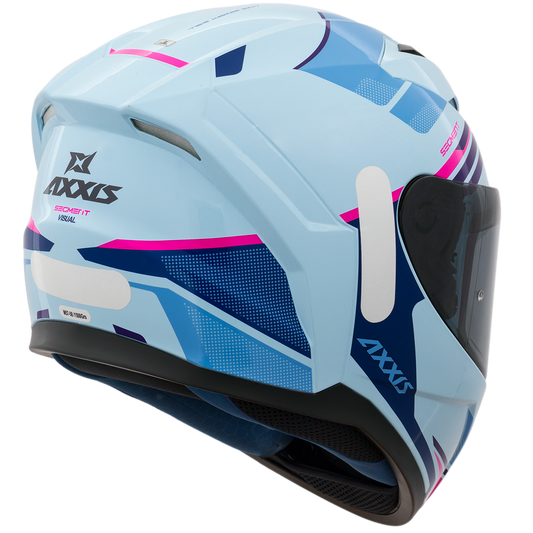 Capacete Axxis Segment Visual A7 Azul Brilho