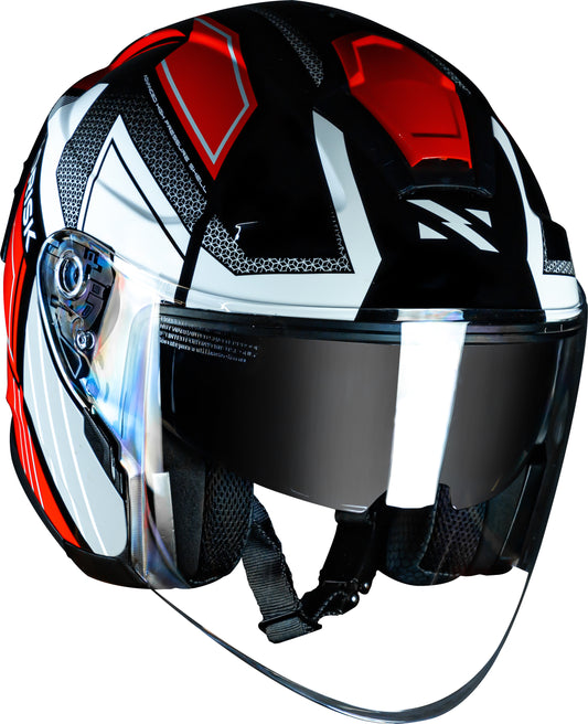 Capacete Norisk Downtown Provenza Preto Vermelho