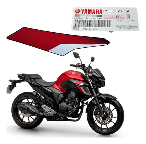 Adesivo da Aba do Tanque Direita Yamaha Fazer Fz25 250 2024 Vermelho