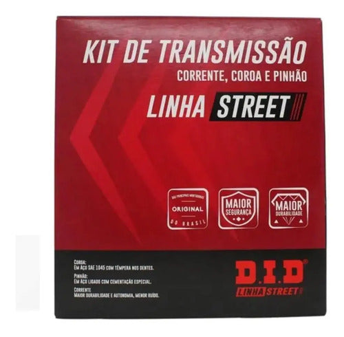 Kit Relação DID Street com Retentor Yamaha Lander Ténéré 250 520VD 106L 40/13T