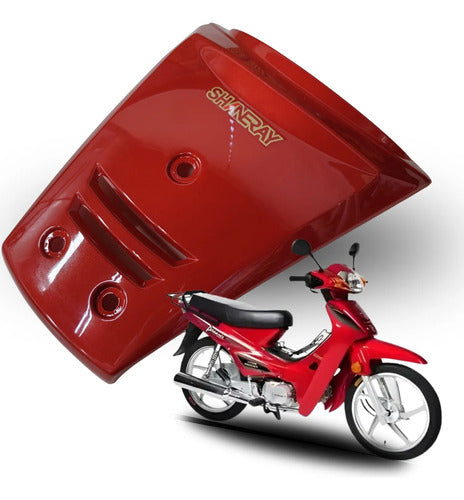 Carenagem Frontal Iron Shineray Phoenix 50 2011 a 2018 Vermelho