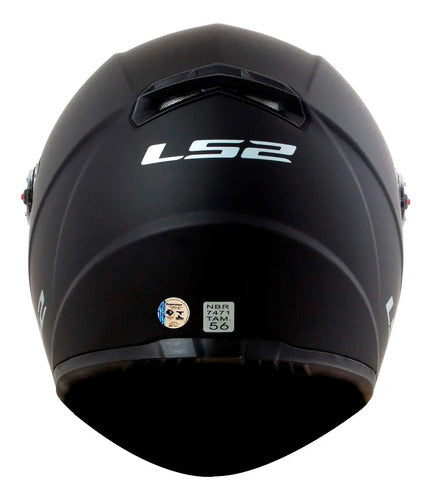 Capacete LS2 FF358 Solid Preto Fosco