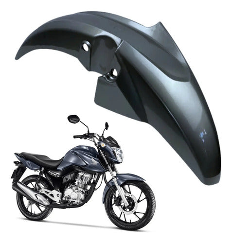 Paralama Dianteiro sem Suporte Paramotos Honda Cg 160 Fan 2022 a 2024 Cinza