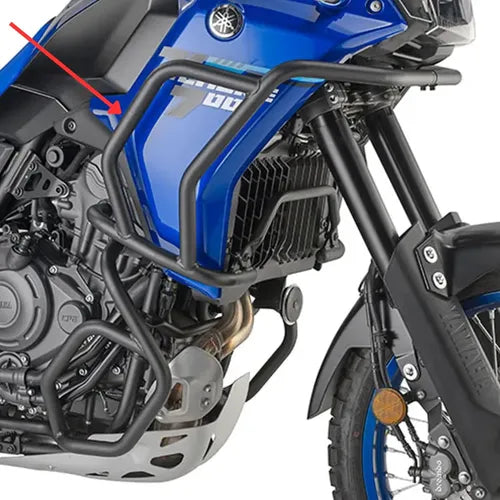 Protetor de Motor Superior Givi Yamaha Ténéré 700 2025 em diante Preto