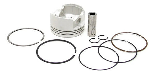 Kit Pistão com Anéis Magnetron Honda Cg 150 Titan Fan 2004 a 2015 Bros 150 2006 a 2014 0,75 mm