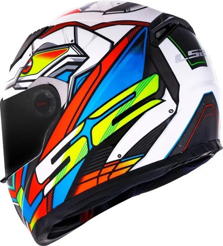 Capacete LS2 FF358 Xdron Laranja Brilhante