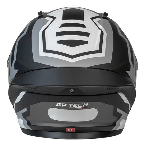 Capacete GP Tech Pilot Blade Branco Cinza Fosco