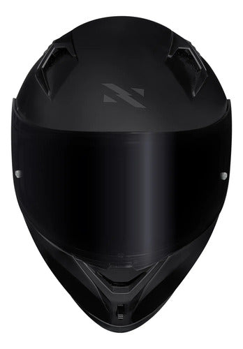 Capacete Norisk Flow Solid com 2 Viseiras e Spoiler Preto Fosco