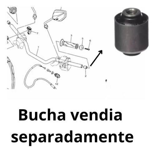 Guidão Yamaha Fazer 250