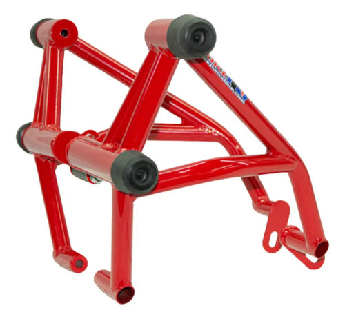 Protetor de Motor Stunt Race Street Cage Honda Tornado Sahara 300 2024 em diante Vermelho