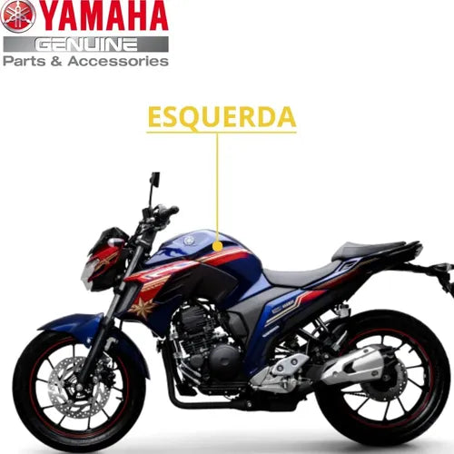 Capa do Tanque Esquerda Yamaha Fazer Fz25 250 2021 a 2023 Azul