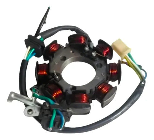 Magneto Estator com Bobina de Pulso Magnetron Honda Cg 125 Titan Fan 2002 a 2008