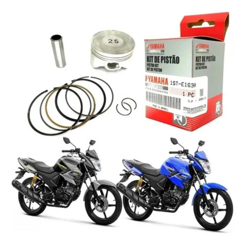 Kit Pistão com Anéis Yamaha Fazer Crosser 150 2014 a 2025 Factor 150 2016 a 2025 0,50 mm