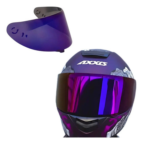 Viseira ASX V18B Eagle Draken City Roxo