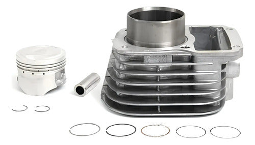 Kit Cilindro Pistão e Anéis Magnetron Honda Cg 125 Titan Today 1992 a 2000 Xlr 125 1997 a 2002