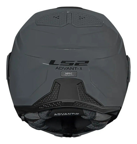 Capacete Escamoteável LS2 FF901 Advant X Solid Cinza Brilhante
