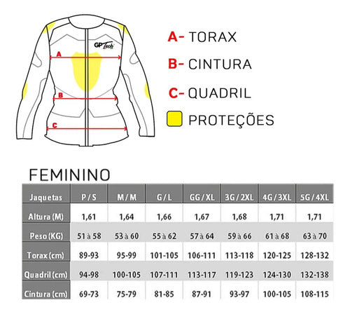 Jaqueta GP Tech Tour Casual Resistente à Água Feminina Cinza