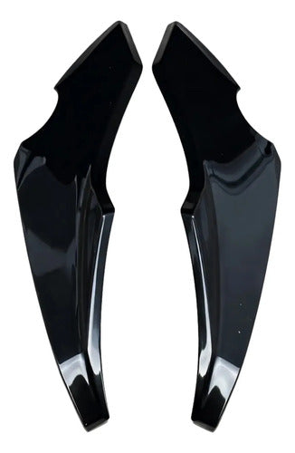 Par de Carenagens Laterais do Farol Paramotos Honda Cg 160 Titan 2025 em diante Preto Metálico
