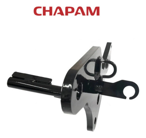 Estribo Pedaleira Dianteira Direita Chapam Yamaha Fazer 150 2017 a 2019 Preto Brilhante