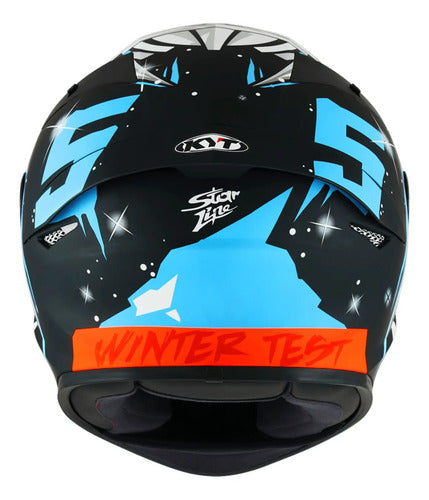 Capacete KYT TT-Course Jaume Masia Winter Test Preto Brilhante Tamanho 60/L