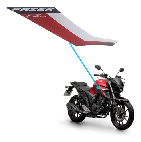 Adesivo da Tomada de Ar Direita Yamaha Fazer Fz25 250 2024 Vermelho