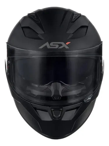 Capacete ASX City SV Solid com Óculos Solar Interno Preto Grafite Fosco