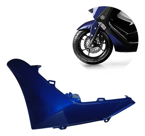 Moldura da Tampa Lateral Esquerda Yamaha Nmax 160 2021 a 2023 Azul