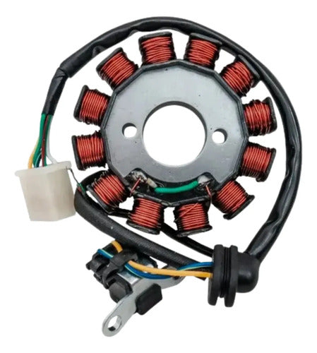 Magneto Estator com Bobina de Pulso Magnetron Yamaha Factor 125 Crosser Factor Fazer 150