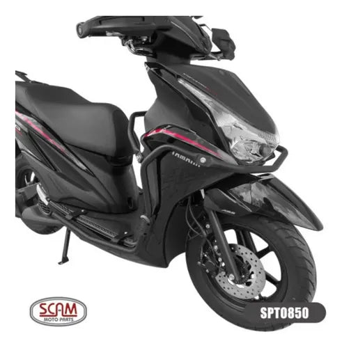 Protetor de Carenagem Protetor de Motor Scam Yamaha Fluo 125 2026 Preto Fosco