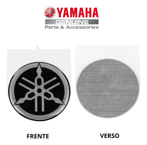 Emblema Diapasão Yamaha Factor 150 Fazer Lander Ténéré 250 Xj6 Yzf-R3 Preto
