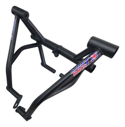 Protetor de Motor Stunt Race Honda Bros 160 2015 em diante Xre 190 2016 em diante Preto Fosco